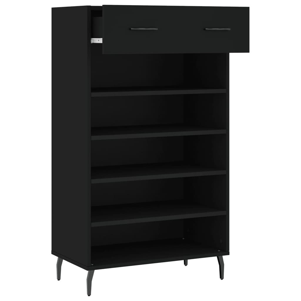 Sapateira 60x35x105 cm derivados de madeira preto