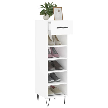 Sapateira 30x35x105 cm derivados de madeira branco brilhante
