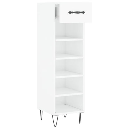 Sapateira 30x35x105 cm derivados de madeira branco brilhante