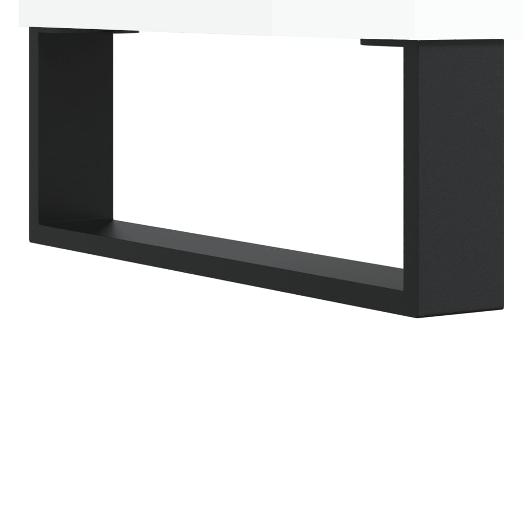 Sapateira 30x35x105 cm derivados de madeira branco brilhante