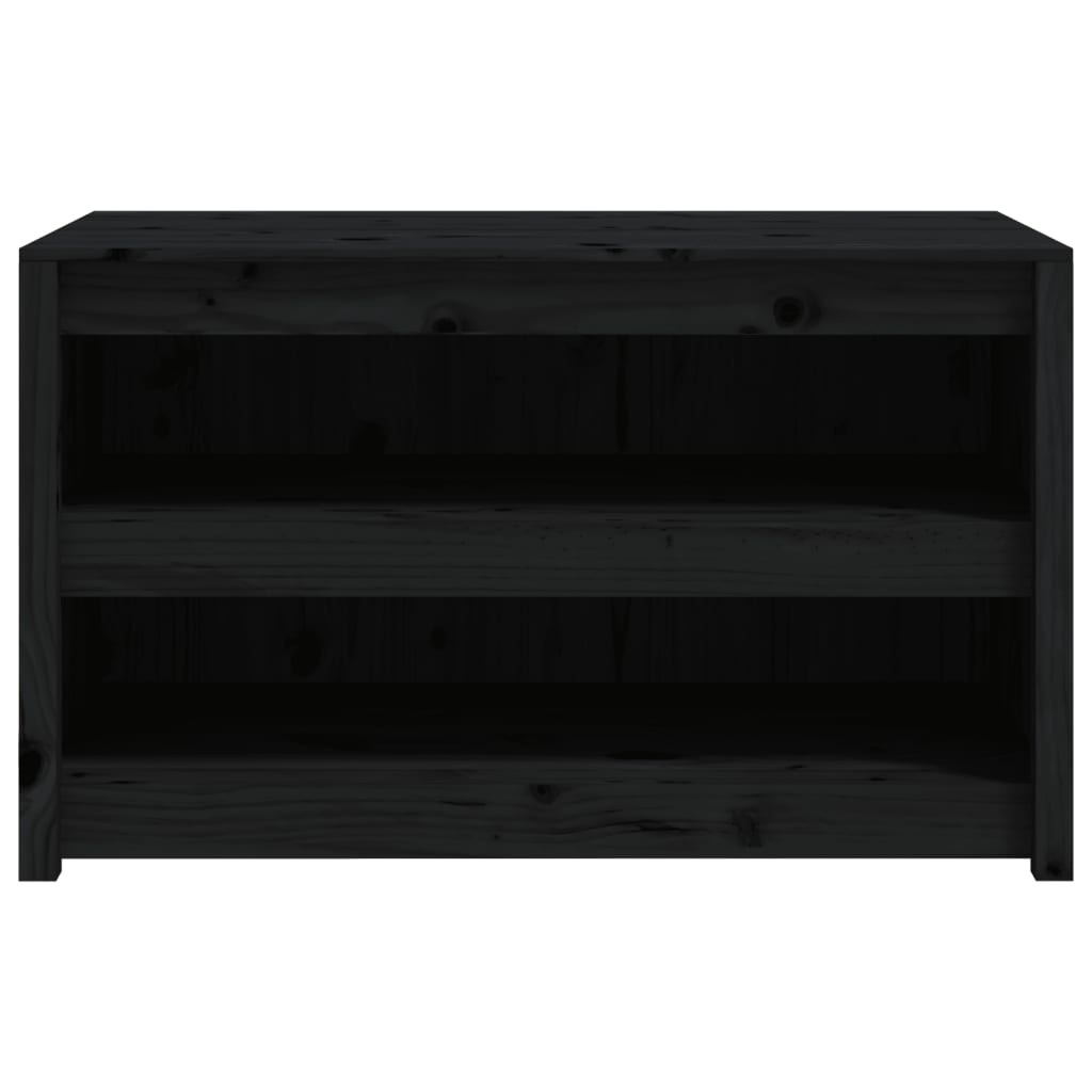 Armário de cozinha p/ exterior 106x55x64 cm pinho maciço preto