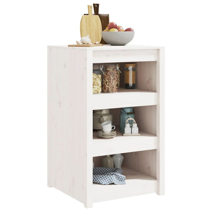 Armário de cozinha p/ exterior 55x55x92 cm pinho maciço branco