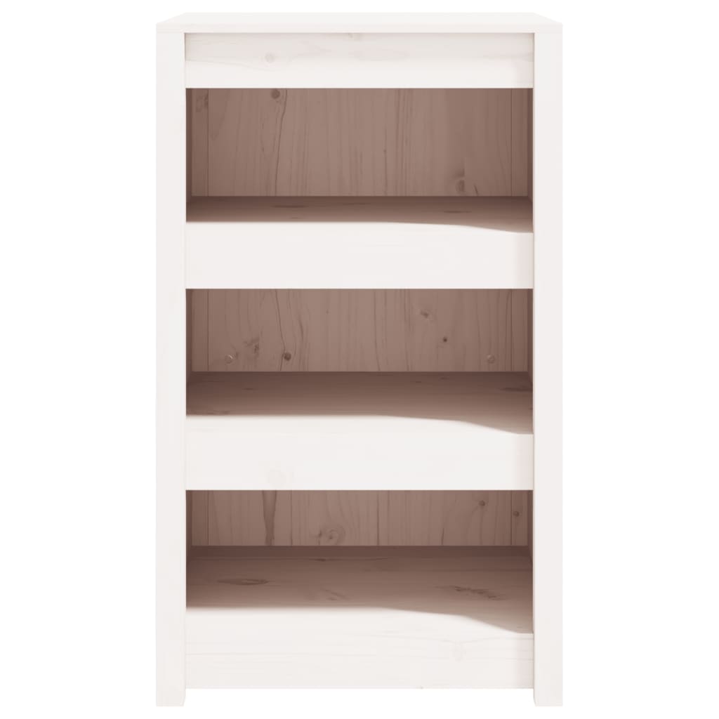 Armário de cozinha p/ exterior 55x55x92 cm pinho maciço branco