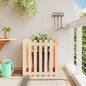 Vaso de jardim c/ design de cerca 70x70x70 cm pinho maciço