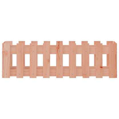Canteiro elevado c/ design cerca 100x30x30 cm madeira douglas