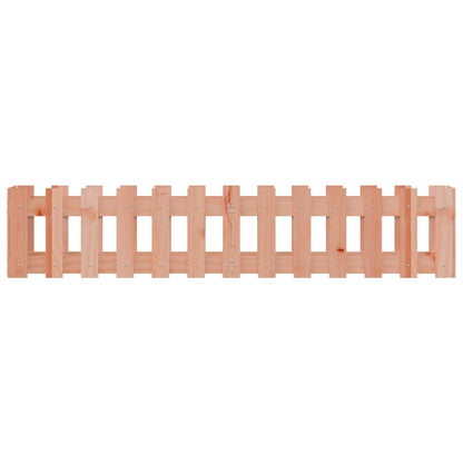 Canteiro elevado c/ design de cerca 150x30x30cm madeira douglas