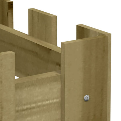 Canteiro elevado c/ design cerca 200x30x30 cm pinho impregnado