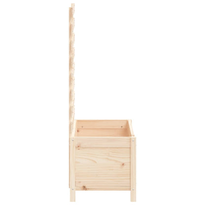 Vaso de jardim c/ suporte 79x39,5x114 cm pinho maciço