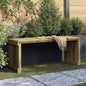 Banco de jardim extensível 212,5x40,5x45 cm pinho impregnado