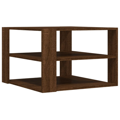 Mesa centro 59,5x59,5x40cm derivados madeira carvalho castanho