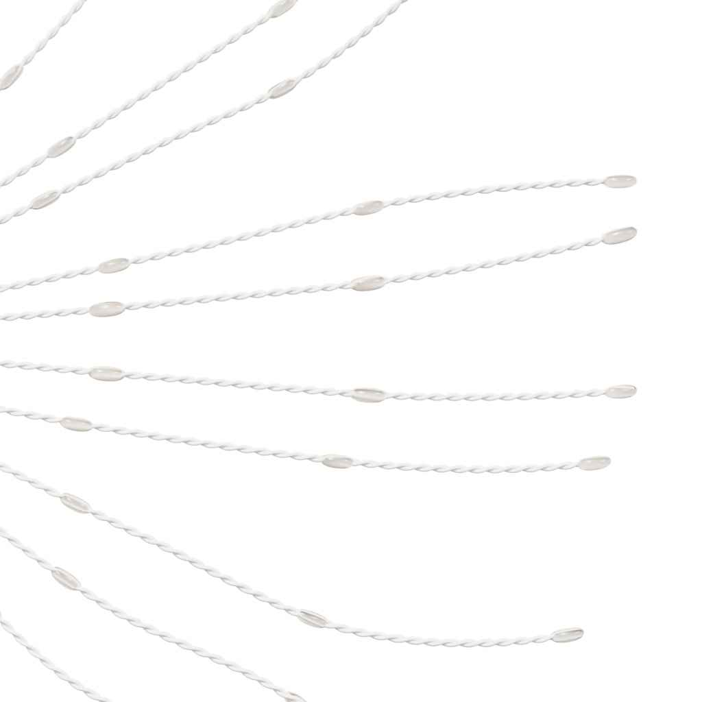 Iluminação estrelar p/ Natal 140 luzes LED 17 cm branco frio