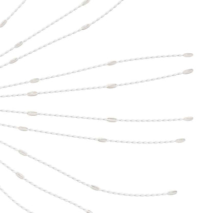 Iluminação estrelar p/ Natal 140 luzes LED 17 cm branco frio