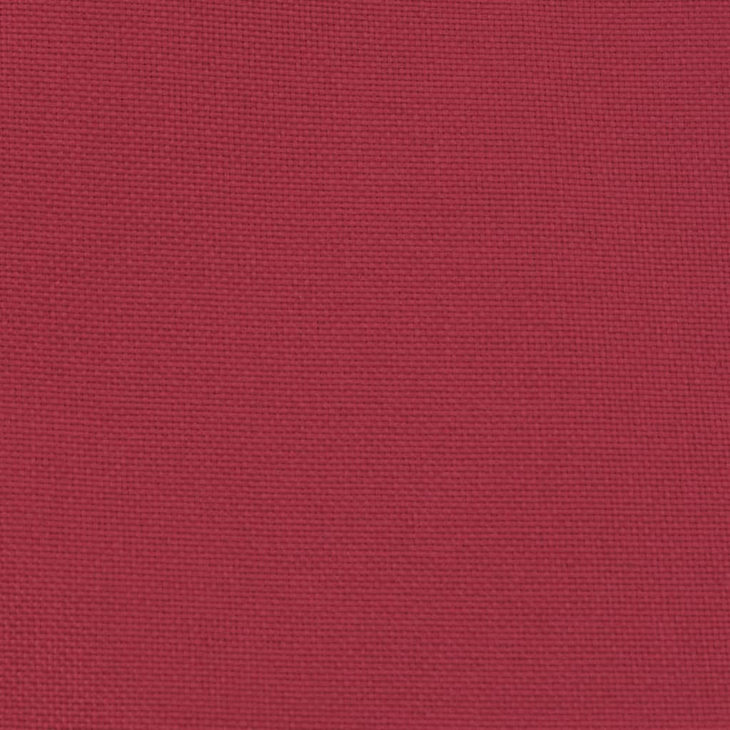 Poltrona com apoio de pés tecido vermelho tinto