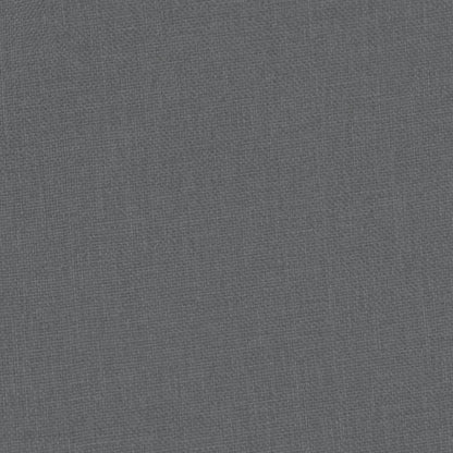 Poltrona com apoio de pés tecido cinzento-escuro