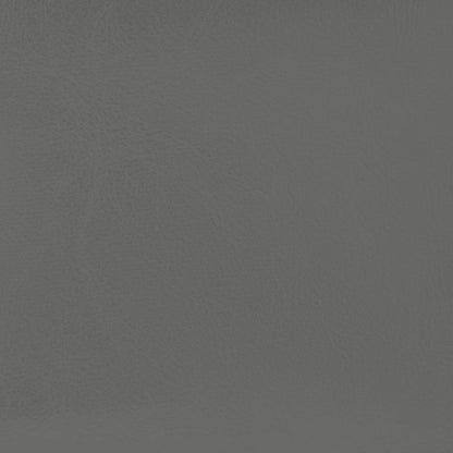 Poltrona com apoio de pés couro artificial cinzento