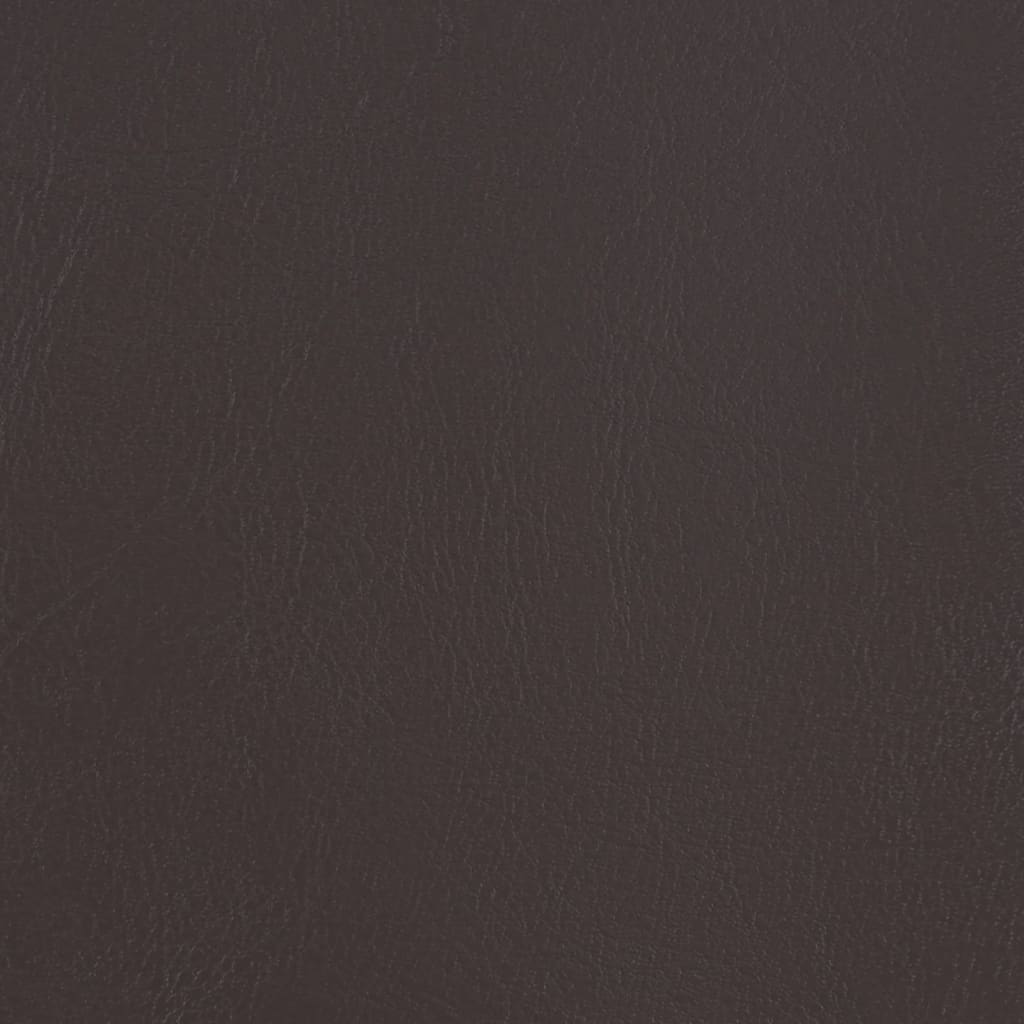 Poltrona com apoio de pés couro artificial castanho