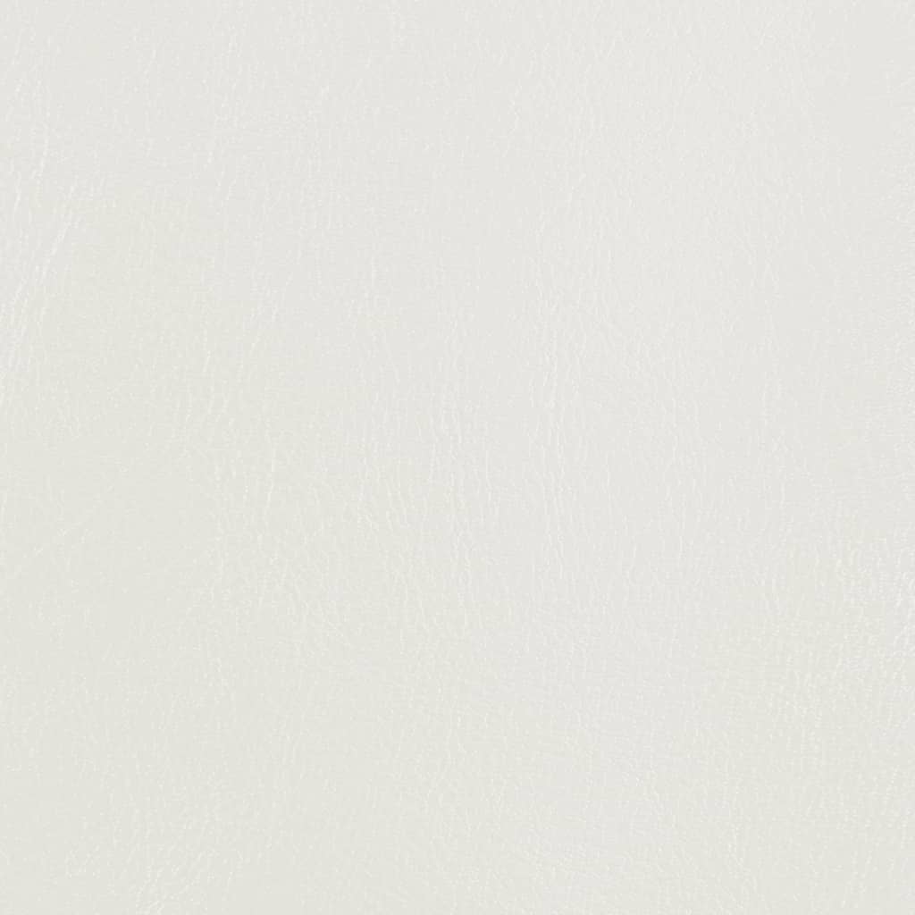 Poltrona com apoio de pés couro artificial branco