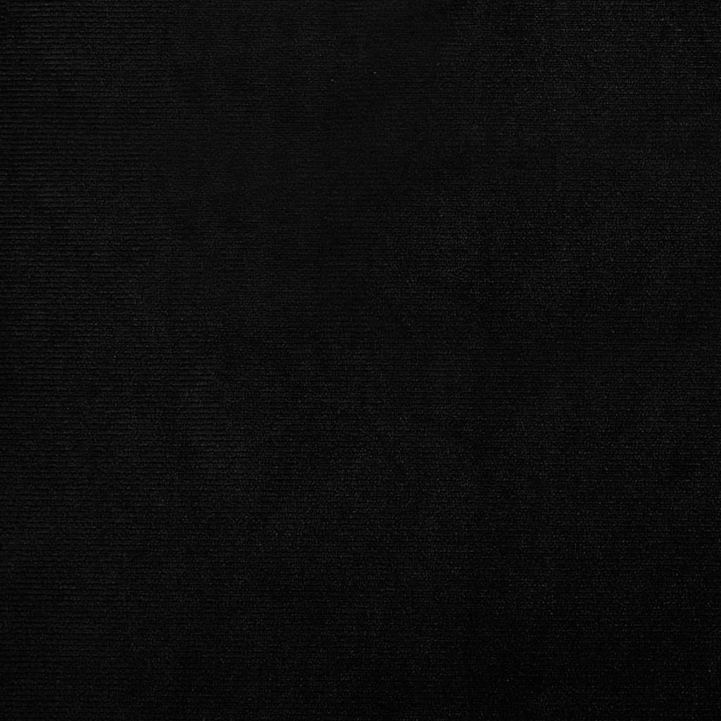 Poltrona com apoio de pés veludo preto