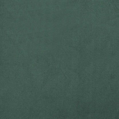 Poltrona com apoio de pés veludo verde-escuro