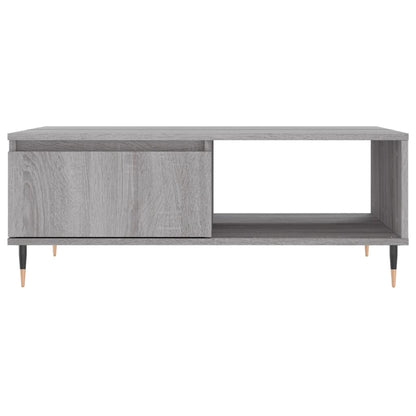 Mesa de centro 90x60x35 cm derivados de madeira cinzento sonoma