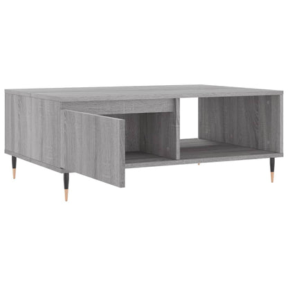 Mesa de centro 90x60x35 cm derivados de madeira cinzento sonoma
