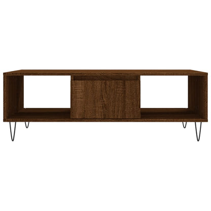 Mesa de centro 104x60x35 cm derivados madeira carvalho castanho
