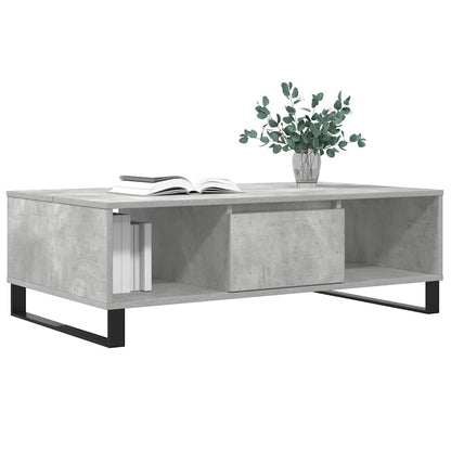 Mesa de centro 104x60x35 cm derivados madeira cinzento cimento