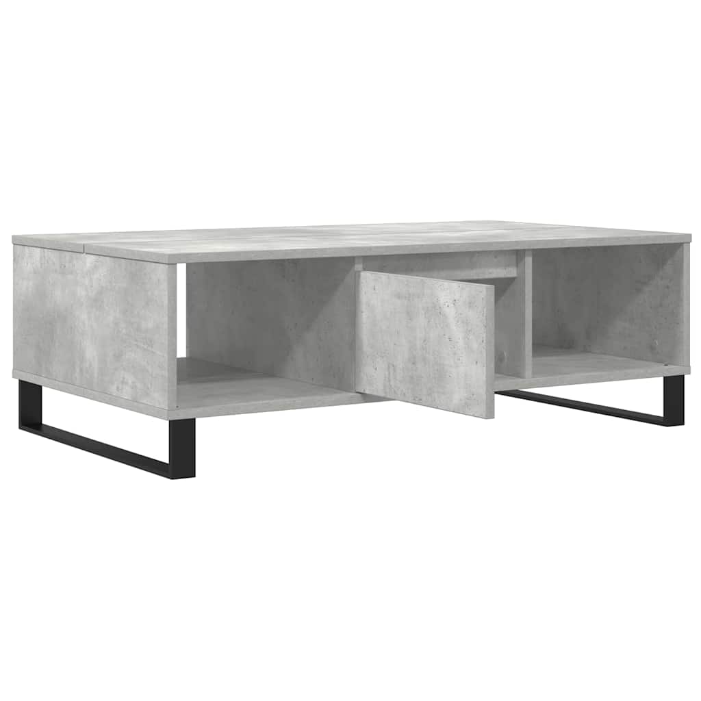 Mesa de centro 104x60x35 cm derivados madeira cinzento cimento