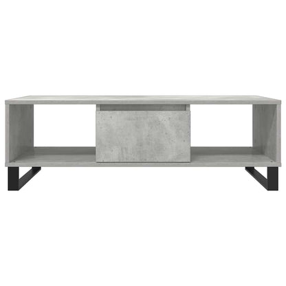 Mesa de centro 104x60x35 cm derivados madeira cinzento cimento