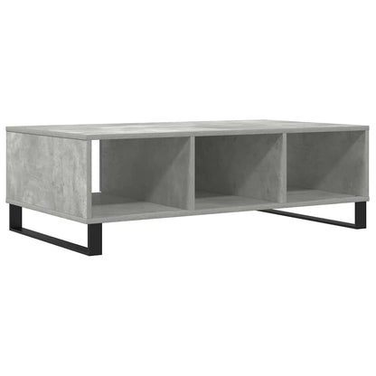Mesa de centro 104x60x35 cm derivados madeira cinzento cimento