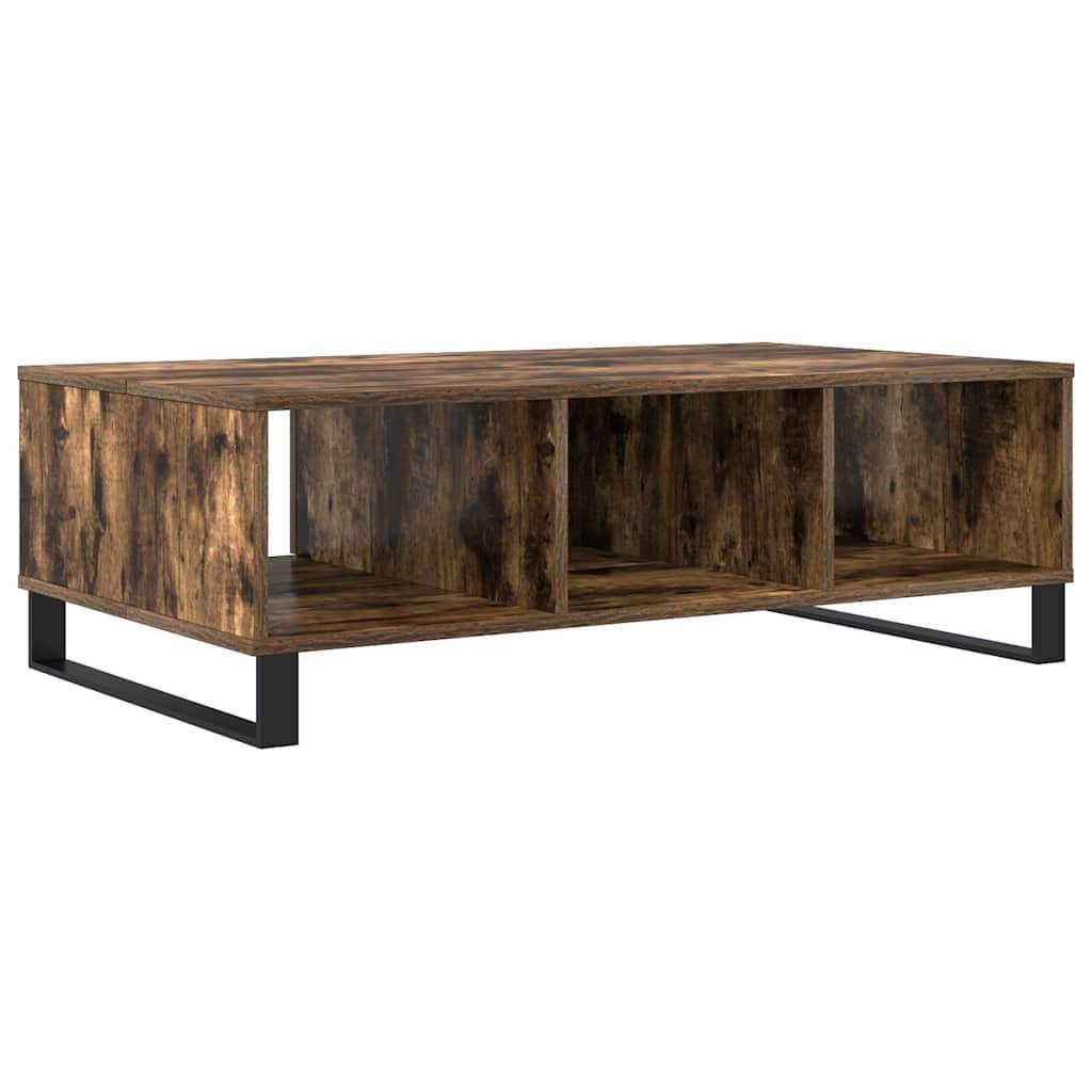 Mesa de centro 104x60x35cm derivados de madeira carvalho fumado