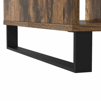 Mesa de centro 104x60x35cm derivados de madeira carvalho fumado