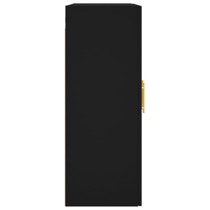 Armário de parede 69,5x34x90 cm preto
