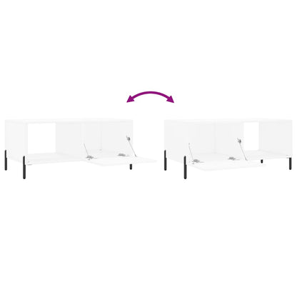 Mesa de centro 90x50x40 cm madeira processada branco