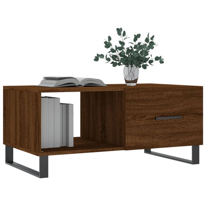 Mesa centro 90x50x40 cm derivados de madeira carvalho castanho