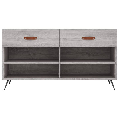 Banco sapateira 102x35x55 cm derivados madeira cinzento sonoma