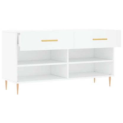 Banco sapateira 102x35x55 cm derivados de madeira branco