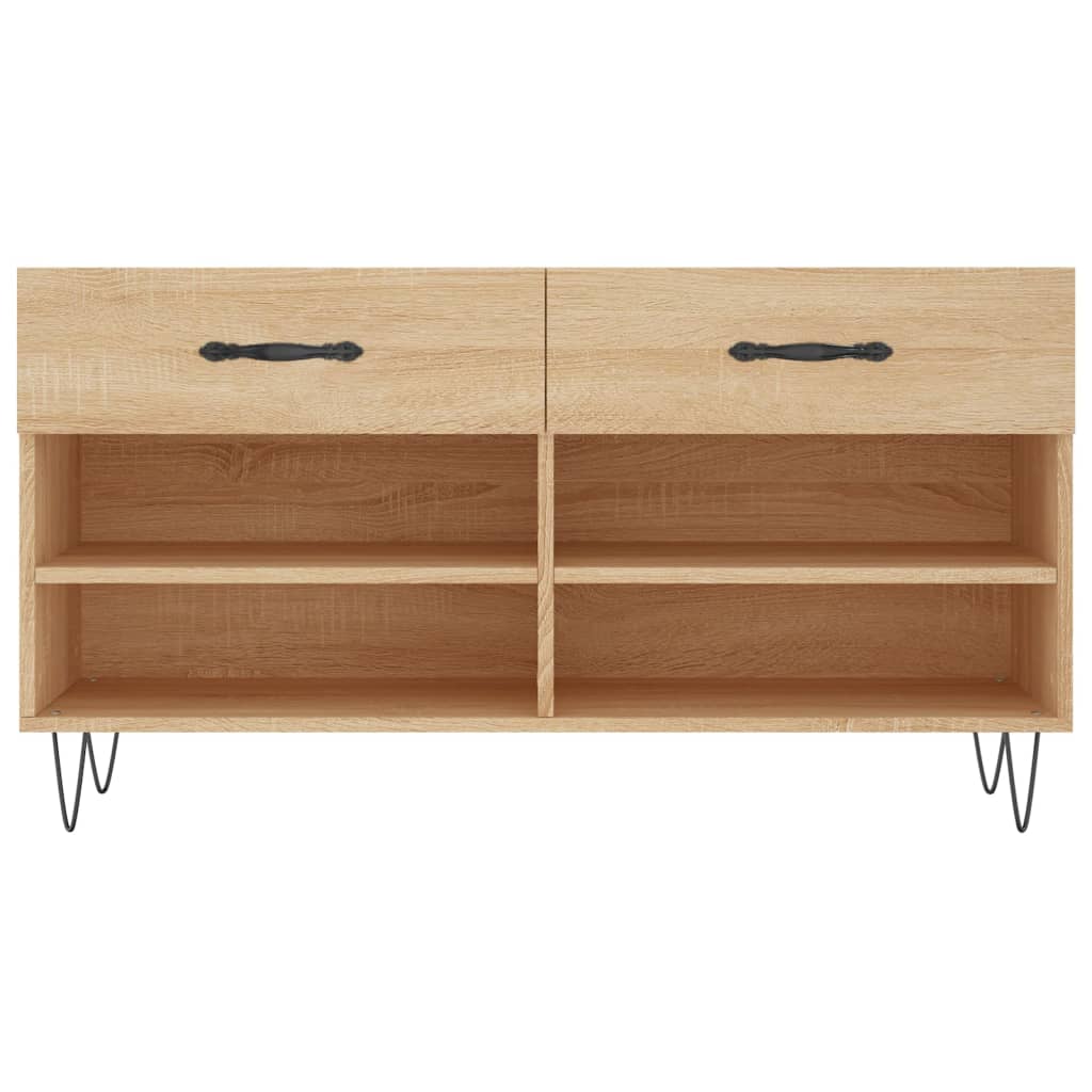 Banco sapateira 102x35x55 cm deriv. madeira carvalho sonoma