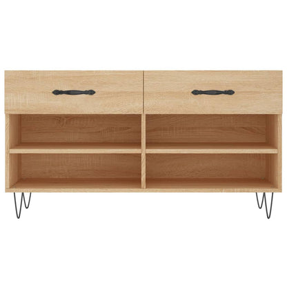Banco sapateira 102x35x55 cm deriv. madeira carvalho sonoma