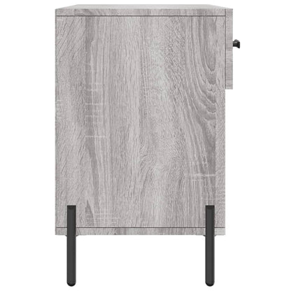 Banco sapateira 102x35x55 cm derivados madeira cinzento sonoma