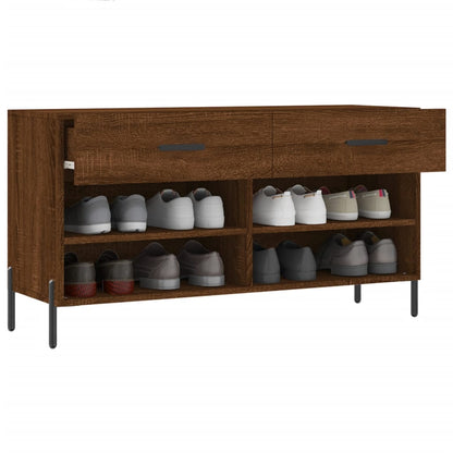 Banco sapateira 102x35x55 cm deriv. madeira carvalho castanho