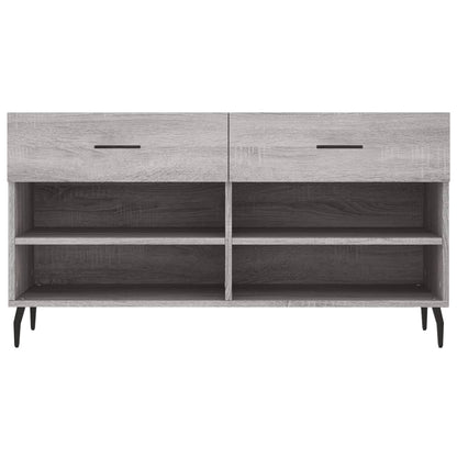 Banco sapateira 102x35x55 cm derivados madeira cinzento sonoma