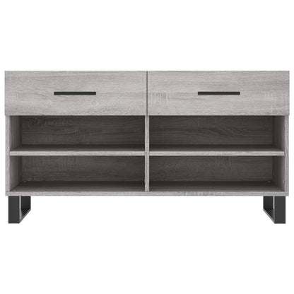 Banco sapateira 102x35x55 cm derivados madeira cinzento sonoma
