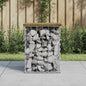 Banco de jardim c/ design gabião 33x31x42 cm pinho impregnado