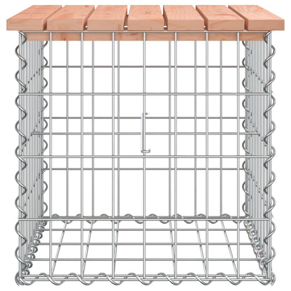 Banco jardim design gabião 43x44x42 cm madeira douglas maciça