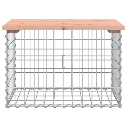 Banco jardim design gabião 63x44x42 cm madeira douglas maciça