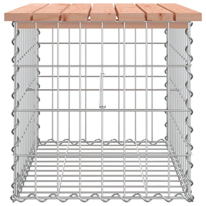 Banco jardim design gabião 63x44x42 cm madeira douglas maciça