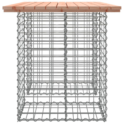 Banco jardim design gabião 100x70x72 cm madeira douglas maciça