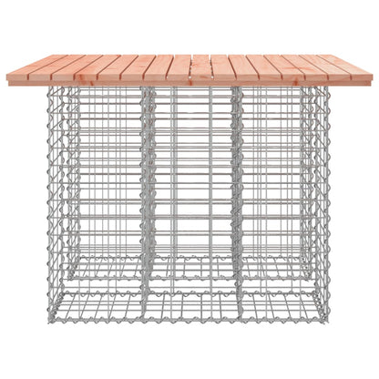 Banco jardim design gabião 100x102x72 cm madeira douglas maciça