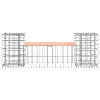 Banco jardim design gabião 183x41x60,5cm madeira douglas maciça